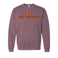 Load image into Gallery viewer, Red Tornadoes Simple Unisex Gildan Crew Sweatshirt