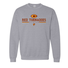 Load image into Gallery viewer, Red Tornadoes Simple Unisex Gildan Crew Sweatshirt