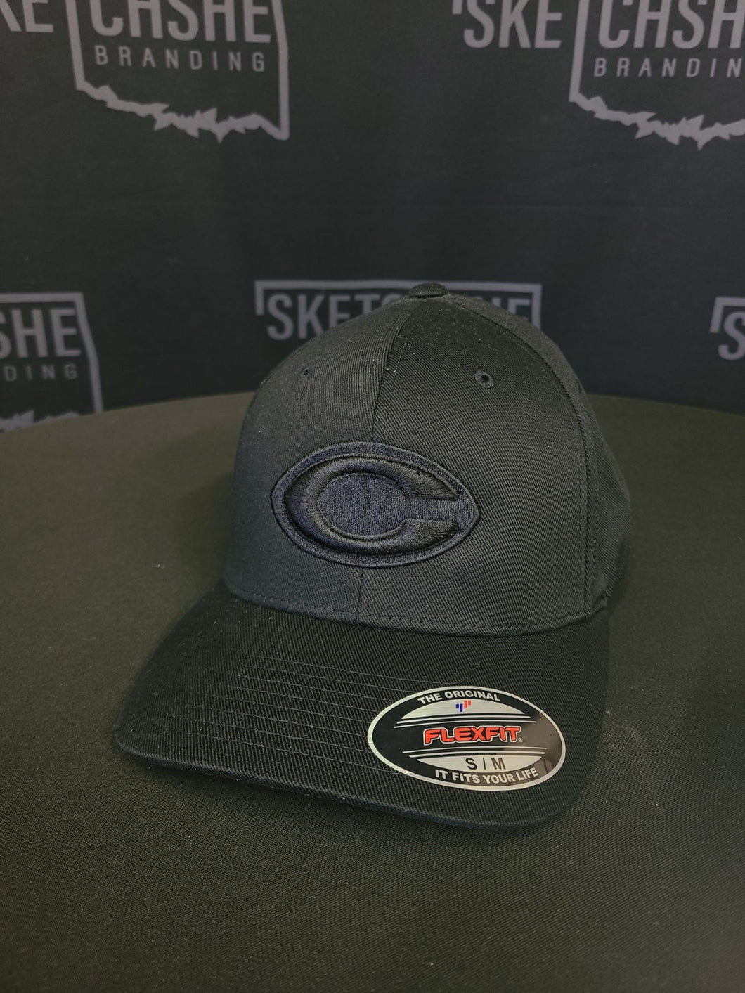 Clinton Black C Flex Fit Caps