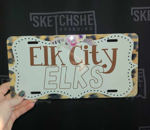 Elk City Elks License Plate