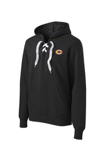 Clinton C Lace up pull over hooded sweatshirt