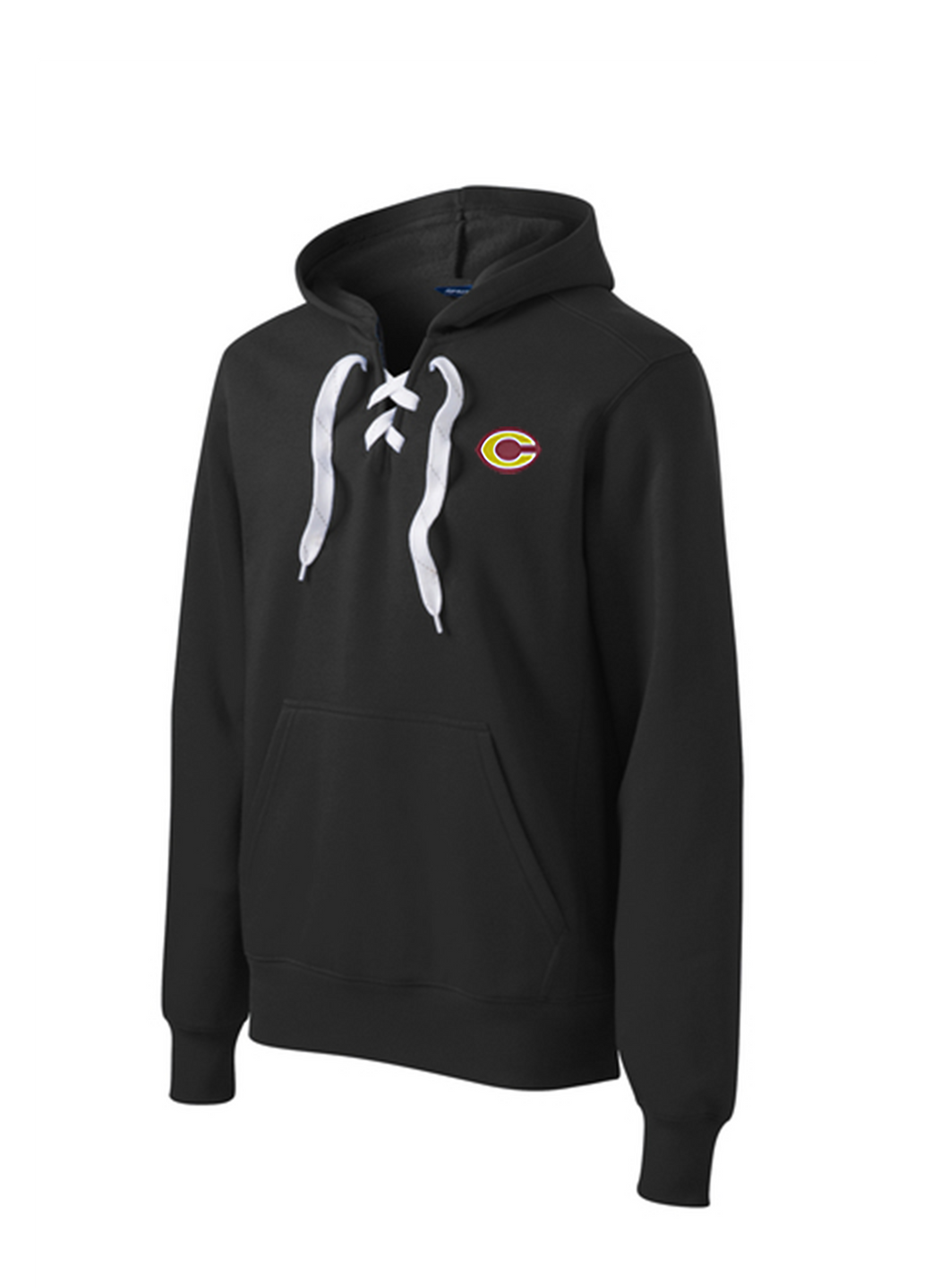 Clinton C Lace up pull over hooded sweatshirt