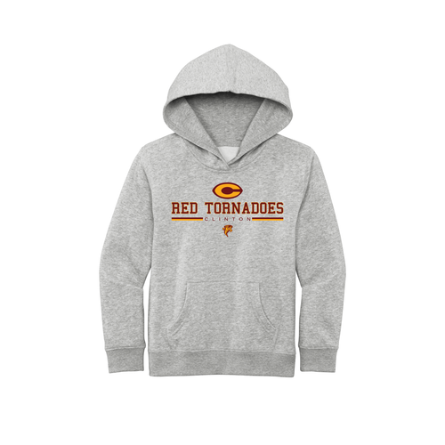 Red Tornadoes Clinton Design Youth District Hoodie
