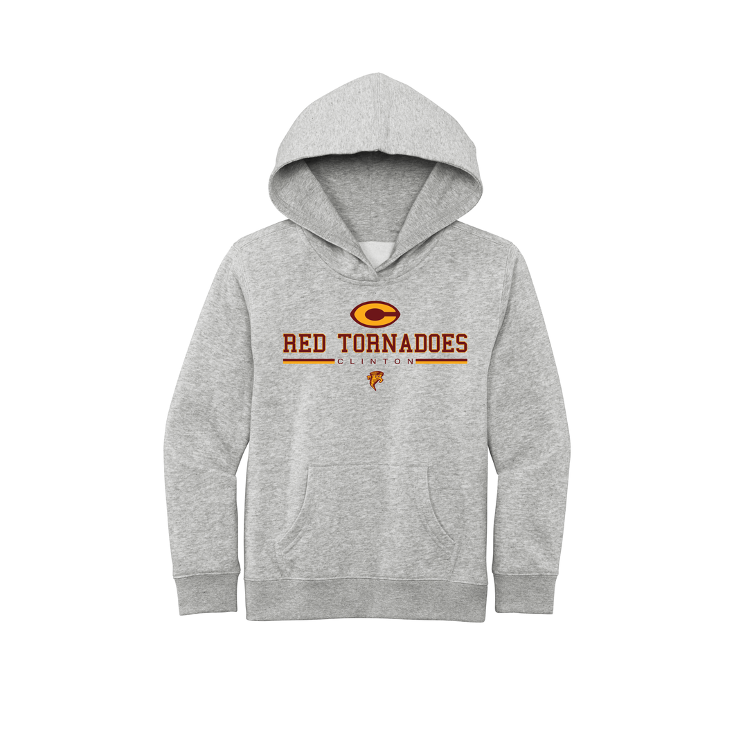 Red Tornadoes Clinton Design Youth District Hoodie