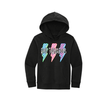Load image into Gallery viewer, Youth Lightning Bright Colored Hoodie