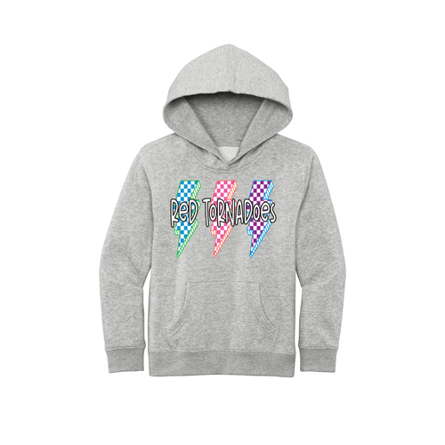 Lightning Bright Colored  Design Youth District Hoodie