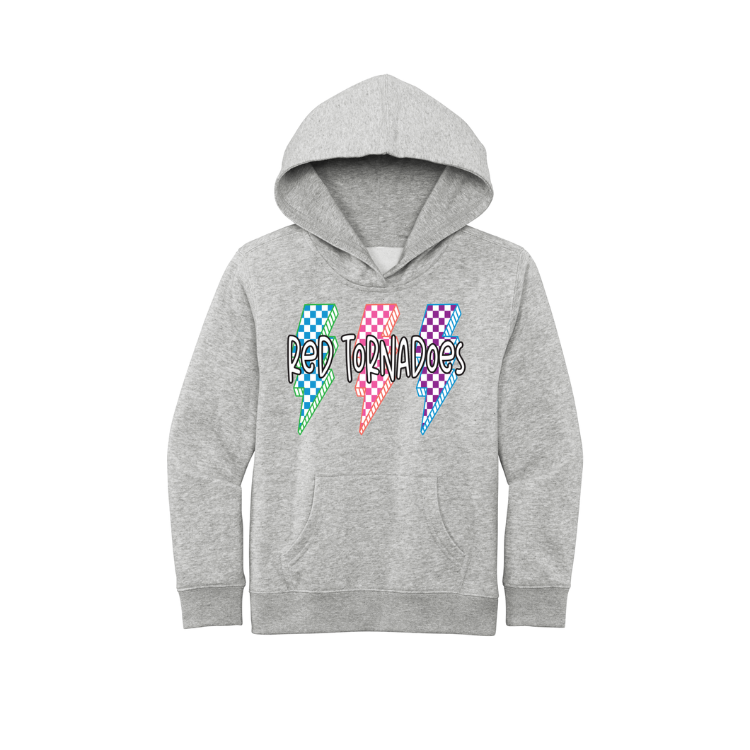 Lightning Bright Colored  Design Youth District Hoodie