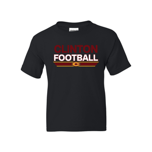 Clinton Football Gildan Youth Short sleeve