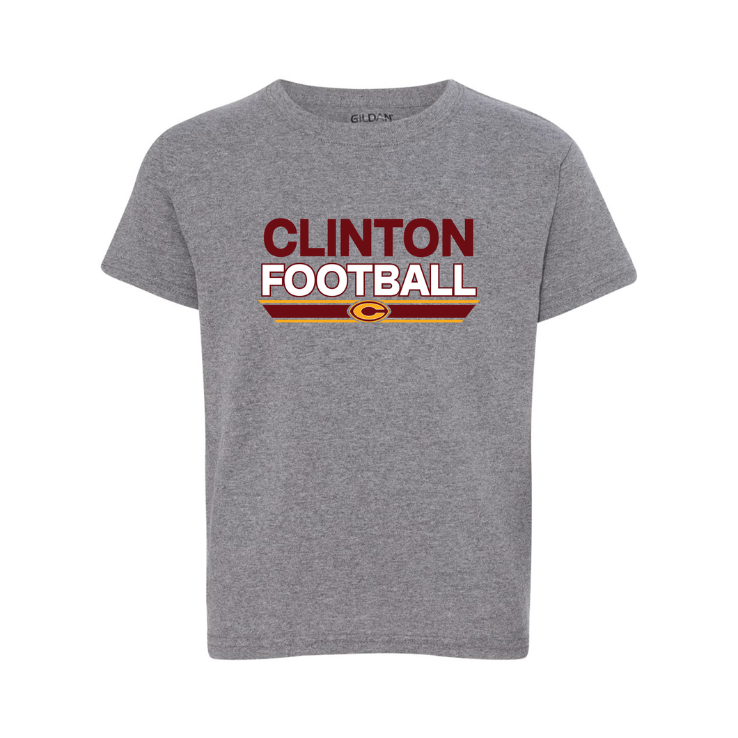 Clinton Football Gildan Youth Short sleeve