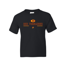 Load image into Gallery viewer, Red Tornadoes Clinton Youth Gildan Short Sleeve Crew Neck