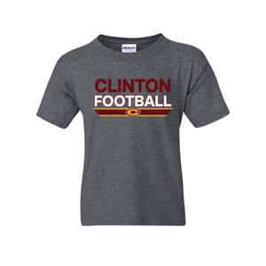 Clinton Football Youth Gildan Short Sleeve Crew Neck