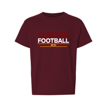 Load image into Gallery viewer, Clinton Football Youth Gildan Short Sleeve Crew Neck