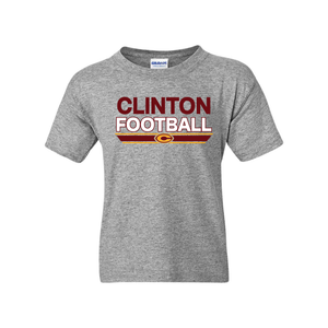 Clinton Football Youth Gildan Short Sleeve Crew Neck