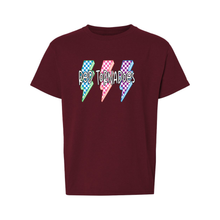 Load image into Gallery viewer, Lightning Bright Colored Youth Gildan Short Sleeve Crew Neck
