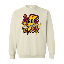 Load image into Gallery viewer, Go Tornadoes/Checkered Design Unisex Gildan Crew Sweatshirt 2024-2025