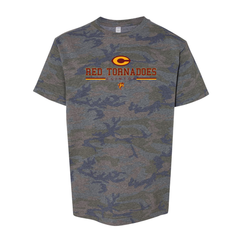 Red Tornadoes Clinton Youth LAT Short Sleeve Crew Neck