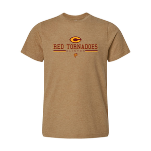 Red Tornadoes Clinton Youth LAT Short Sleeve Crew Neck
