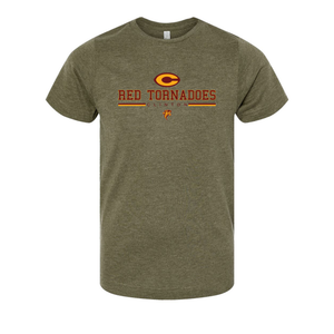 Red Tornadoes Clinton Youth LAT Short Sleeve Crew Neck