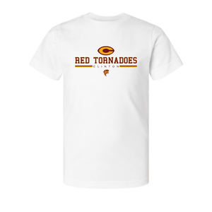 Red Tornadoes Clinton Youth LAT Short Sleeve Crew Neck