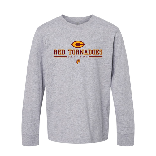 Red Tornadoes Clinton Youth Next Level Long Sleeve