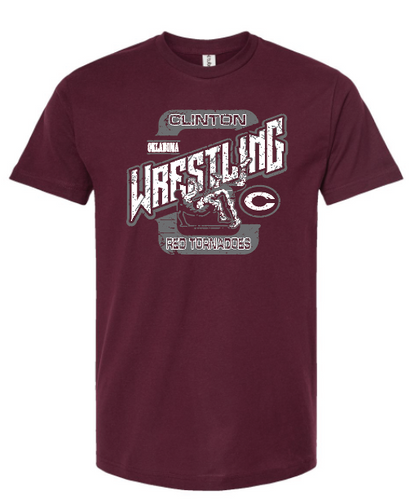 Clinton 2024-25 Wrestling Adult TShirt PreOrder