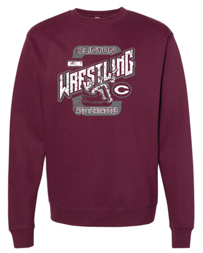 Clinton 2024-25 Wrestling Adult Sweatshirt PreOrder