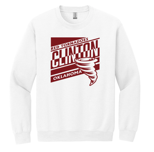 Clinton School Adult Slanted Gildan Crewneck