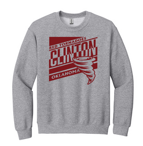 Clinton School Adult Slanted Gildan Crewneck
