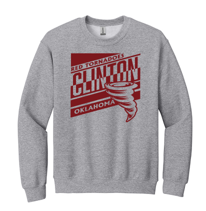 Clinton School Adult Slanted Gildan Crewneck