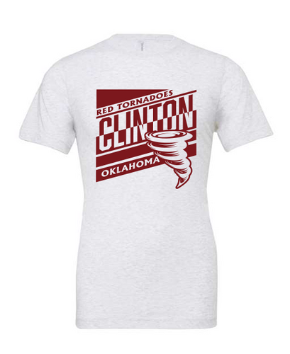 Clinton School Adult Slanted Bella Canvas t-shirt