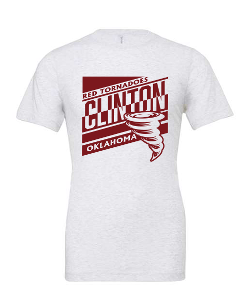 Clinton School Adult Slanted Bella Canvas t-shirt
