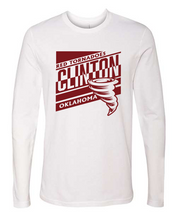 Load image into Gallery viewer, Clinton School Adult Slanted Clinton Gildan Long-sleeve