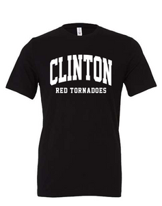 Clinton School Adult Curved Clinton Bella Canvas t-shirt