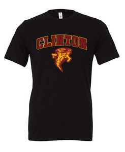 Clinton School Adult Curved Clinton Tornado Bella Canvas t-shirt