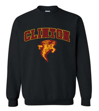 Load image into Gallery viewer, Clinton School Adult Curved Clinton Tornado Gildan Crewneck