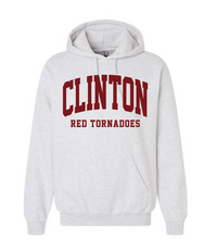 Load image into Gallery viewer, Clinton Store Adult Curved Clinton Maroon Gildan hoodie