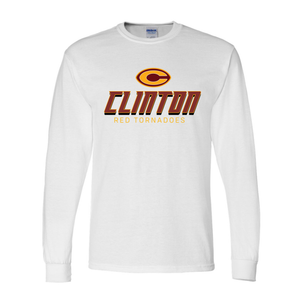 Slanted Clinton Unisex Gildan Long Sleeve