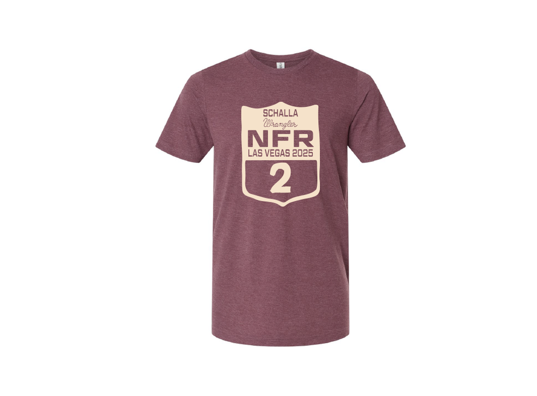 Wacey Schalla Adult Maroon T-shirt