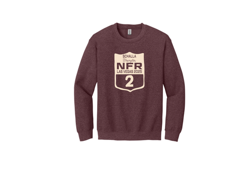Wacey Schalla Adult Maroon sweatshirt