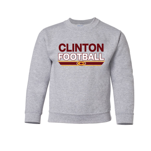 Clinton Football Youth Gildan Sweatshirt