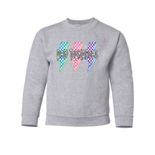 Load image into Gallery viewer, Lightning Bright colors Gildan youth sweater