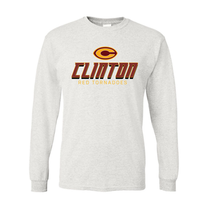 Slanted Clinton Unisex Gildan Long Sleeve