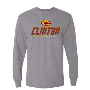 Slanted Clinton Unisex Gildan Long Sleeve