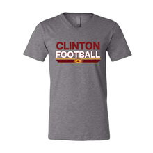 Load image into Gallery viewer, Clinton Football Unisex Bella Canvas V-Neck 2024-2025