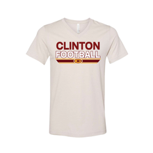 Load image into Gallery viewer, Clinton Football Unisex Bella Canvas V-Neck 2024-2025