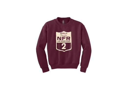 Wacey Schalla Youth Maroon sweatshirt