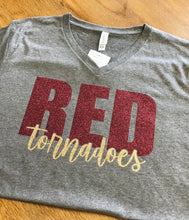Load image into Gallery viewer, RED Tornadoes V-neck